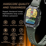 C28 Military Smart Watch for Men (Answer/Make Calls), 2.02" HD Fitness Smart Watch for Android and iOS, 5ATM Waterproof Smartwatch