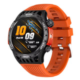 HT22 Military Smart Watch for Men with LED Flashlight Answer/Dial Call Bluetooth Smartwatch for Android iOS Phones Outdoor Fitness Compass Watch Pedometer