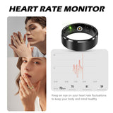 S1 Smart Ring for Men Women Gold Fitness Ring Android iOS Fitness Tracker Pedometer Heart Rate Blood Oxygen Sleep Monitor Step Counter Activity Tracker