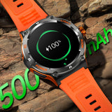 KT76 Smart Watch with Compass and Flashlight, Military Activity Tracker for Android iOS