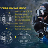 Findtime Scuba Diving Computer Watch 100M Waterproof with Compass Altimeter Barometer ABC NDL Time Professional Watches for Swimmers Divers Sailing Surf Hiking