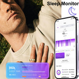 R11 Ultra Thin Smart Ring Heart Rate Monitor Sleep Tracker TikTok Scrolling Ring Blood Oxygen Fitness Tracker Blood Pressure Step Counter Pedometer Waterproof Health Smart Rings for Men Women