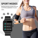 Fitness Tracker Heart Rate Blood Pressure Watch Blood Oxygen Monitor Pedometer Step Counter Activity Tracker Big Fitness Tracker for Women Men