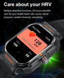 GT55 Military Smart Watch with Earbuds,Bluetooth Call Smartwatch TWS Wireless Earphones for Android iOS Phones