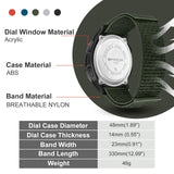 Findtime Military Watches for Men Digital Tactical Sports Compass Pedometer Calorie Step Counter Watch Waterproof Stopwatch Pacer Running Watch Alarm Electronic Nylon Strap