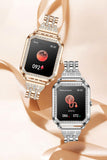 I68 Siler Smart Watches for Women with Diamonds, Answer/Make Calls Luxury Smartwatch for Android iOS Phones