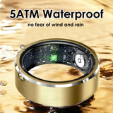 R5 Smart Rings for Women Ladies Smart Ring Health Ring Blood Oxygen Blood Pressure HR Heart Rate Monitor Fitness Tracker Sleep Step Counter Waterproof Compatible with ios Android Phones