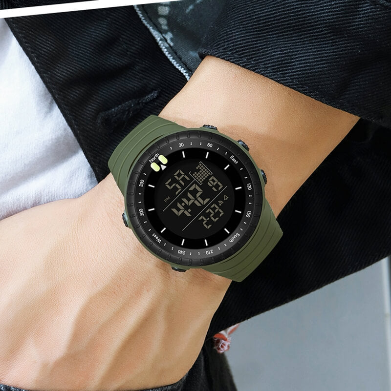 Findtime Smartwatch Orologio militare da uomo con funzione telefono,  orologio sanitario, monitor della pressione sanguigna, orologio sportivo,  orologio tattico, orologio sportivo, pedome