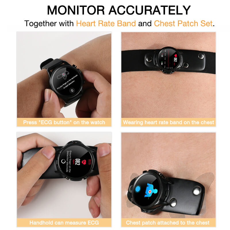 IntelliBP Smart Watch: Blood Pressure, Glucose, and ECG Monitoring -  VystaMed